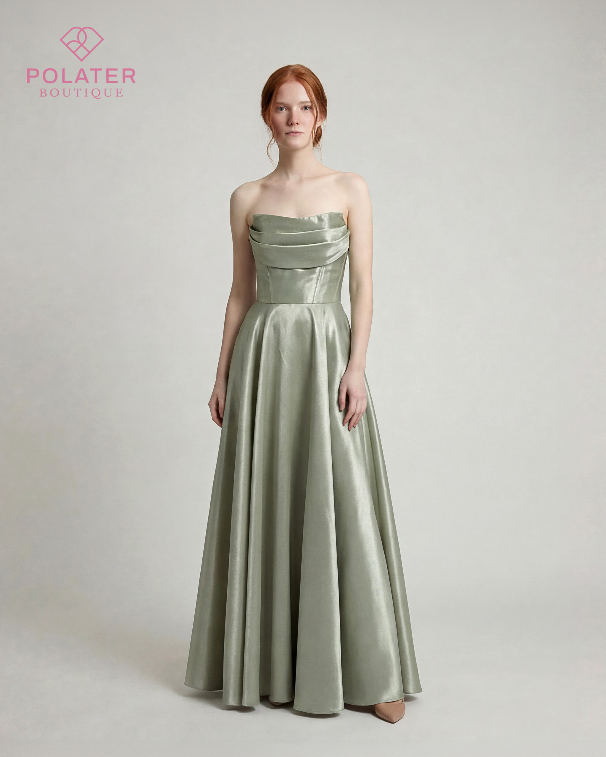 Robe DD7051 Minimaliste et élégante, la robe DD7051 sublime la silhouette avec son satin lumineux et sa coupe près du corps. Son bustier drapé sans bretelles apporte une touche sophistiquée, tandis que la fente discrète sur la jambe ajoute juste ce qu’il faut de féminité et d’allure. Une robe intemporelle parfaite pour les soirées, cérémonies et événements chic.